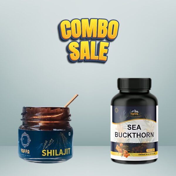 Yaffa Wellness Combo – Himalayan Shilajit Resin + Sea Buckthorn Soft Gels