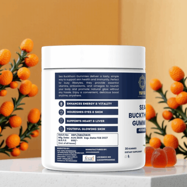 Sea Buckthorn Gummies – Immunity, Skin & Heart Health Support
