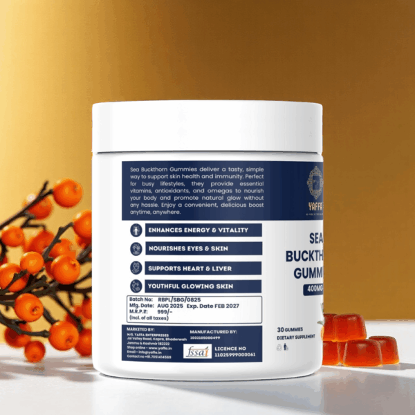 Sea Buckthorn Gummies – Immunity, Skin & Heart Health Support